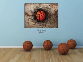 Παιδικός πίνακας σε καμβά μπάλα μπάσκετ KNV053 45cm x 65cm