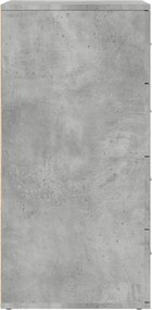 vidaXL Ντουλάπια 3 τεμ. Γκρι Σκυροδέματος Επεξεργ. Ξύλο