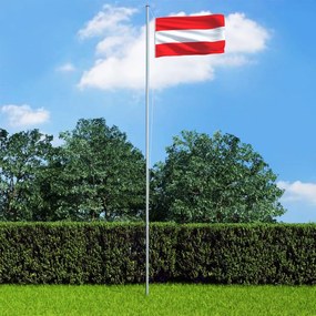 vidaXL Σημαία Αυστρίας 90 x 150 εκ.