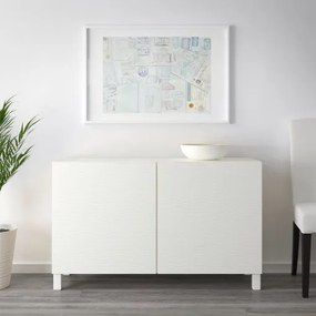 BESTÅ σύνθεση αποθήκευσης με πόρτες, 120x42x74 cm 492.099.89