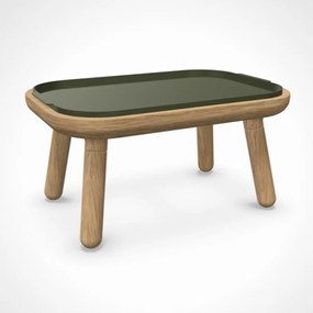 Τραπεζάκι Χαμηλό Paff 5610C5610-1C5617 50x35x27cm Oak Olive Green Umage