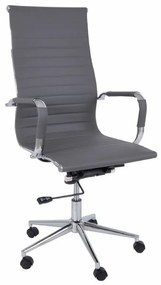 Καρέκλα γραφείου Mesa 369, Γκρι, 108x55x64cm, 14 kg, Με μπράτσα, Με ρόδες, Μηχανισμός καρέκλας: Κλίση | Epipla1.gr