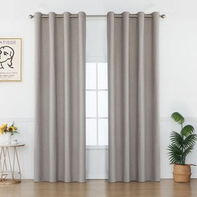 Κουρτίνα (140x265) Με Τρουκς Βιοκαρπέτ Home Sonia 21 Anthracite