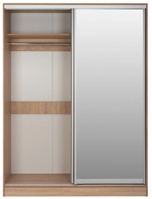 Ντουλάπα Δίφυλλη Συρόμενη Με Καθρέπτη Sonama 160x60x210 Εκ.
