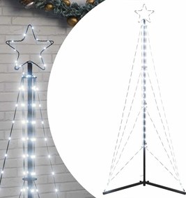 vidaXL Χριστουγεννιάτικο δέντρο LED 363 LED Ψυχρό Λευκό 182 εκ.