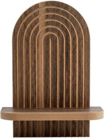 Ραφιέρα τοίχου Artwill Megapap Mdf χρώμα wenge 26x13x35εκ.