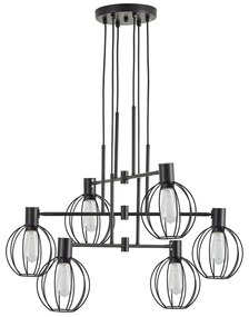 Φωτιστικό Οροφής Πολύφωτο Homelighting 77-8878 Black