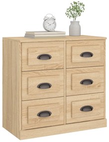 vidaXL Μπουφές Sonoma Δρυς 70x35,5x67,5 εκ. από Επεξεργασμένο Ξύλο