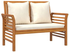 vidaXL Σαλόνι Κήπου 4 Τεμαχίων από Μασίφ Ξύλο Ακακίας με Μαξιλάρια