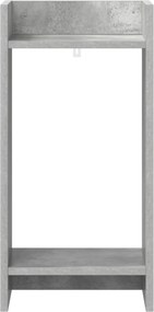 vidaXL Βάση φυτών με ράφι 2 pcs Σκυρόχρωμο Γκρι 30 x 30 x 60 cm