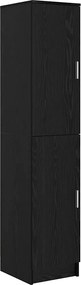 vidaXL Highboard Μαύρη Οξυά 35 x 39 x 168 εκ.