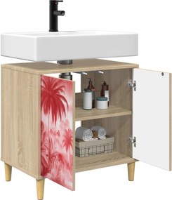 vidaXL Ντουλάπι Μπάνιου AACHEN Sonoma 60 x 40 x 60 εκ