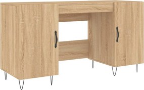 vidaXL Γραφείο Sonoma Δρυς 140 x 50 x 75 εκ. από Επεξεργασμένο Ξύλο