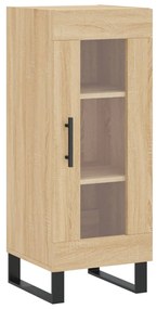 vidaXL Μπουφές Sonoma δρυς 34,5 x 34 x 180 εκ. από Επεξεργασμένο Ξύλο