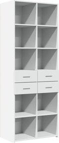 vidaXL Ντουλάπι Λευκό 70x42,5x185 εκ. Επεξεργασμένο Ξύλο