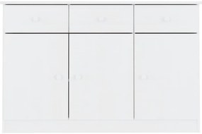vidaXL Ντουλάπι ALTA Λευκό 112 x 35 x 73 εκ. από Μασίφ Ξύλο Πεύκου