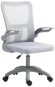 Καρέκλα γραφείου εργασίας Annalise pakoworld mesh γκρι 57x53x100εκ