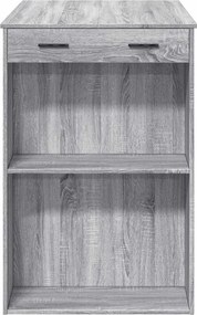 vidaXL Τραπέζι Μπαρ Γκρι Sonoma 102x70x103,5 εκ. Επεξεργ. Ξύλο