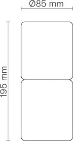 Επιτραπέζιο Φωτιστικό Rock Table Μαύρο Μάρμαρο