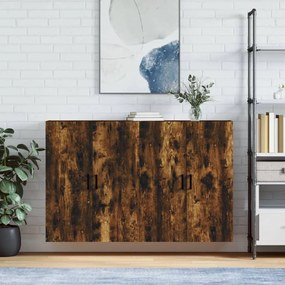 vidaXL Ντουλάπια Τοίχου 2 τεμ. Καπνιστή Δρυς 69,5 x 34 x 90 εκ.