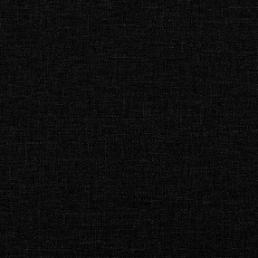 vidaXL Καναπές Διθέσιος Μαύρο140 εκ. Υφασμάτινος
