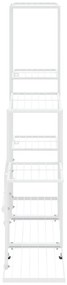 vidaXL Ανθοστήλη Λευκή 94,5 x 25 x 88 εκ. Μεταλλική
