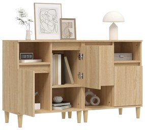 vidaXL Ντουλάπια 2 τεμ. Sonoma Δρυς 60x35x70 εκ. Επεξεργασμένο Ξύλο