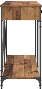 vidaXL Τραπέζι κονσόλας Παλιό Ξύλο 100 x 39 x 78,5 εκ