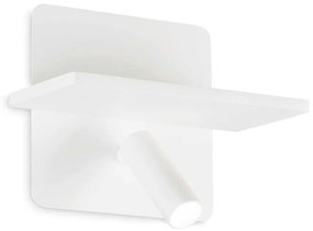 Φωτιστικό Τοίχου - Απλίκα Piano 287317 18x12x14cm LED 10W 3000K 830Lm White Ideal Lux