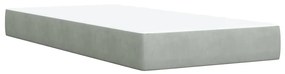 ΚΡΕΒΑΤΙ BOXSPRING ΜΕ ΣΤΡΩΜΑ ΑΝΟΙΧΤΟ ΓΚΡΙ 80X200 ΕΚ. ΒΕΛΟΥΔΙΝΟ 3293074