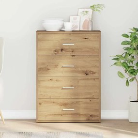 vidaXL Πλαϊνό γραφείο artisan δρυς 60 x 31 x 84 εκ Επεξεργασμένο ξύλο