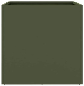 Ζαρντινιέρα Λαδί 42x40x39 εκ. από Χάλυβα Ψυχρής Έλασης - Πράσινο