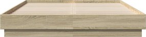 vidaXL Πλαίσιο Κρεβατιού Sonoma Δρυς 120x200 εκ. Επεξεργασμένο Ξύλο