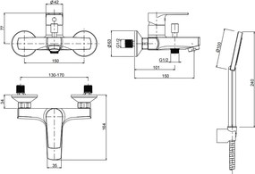 Oioli King 9210 Chrome - Μπαταρία λουτρού