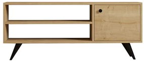 Έπιπλο τηλεόρασης Wison pakoworld σε oak απόχρωση 120x29x50εκ