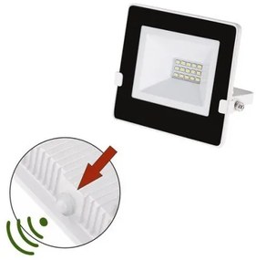 Προβολέας LED SMD 10W Φωτοκύτταρο 12,5x11 Δέσμη 120° IP65 Lumen-3-0301011-Μαύρο 3-0301011