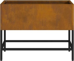 vidaXL Υψωμένη Γλάστρα Κήπου Σκ rusty 60 x 26 x 45 εκ