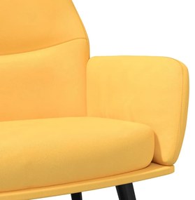 vidaXL Πολυθρόνα Relax Κίτρινο Μουσταρδί Υφασμάτινη