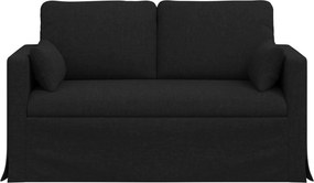 vidaXL Καναπές Μαύρο 139 x 78 x 80 εκ ύφασμα