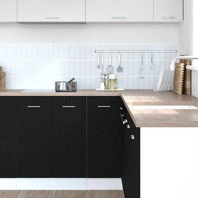 vidaXL Κρεμαστό ντουλάπι με ράφι Μαύρη Οξυά 75,5 x 75,5 x 80,5 εκ