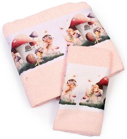 Βρεφικές Πετσέτες (Σετ 2τμχ) Dimcol Fairies 330 Pink