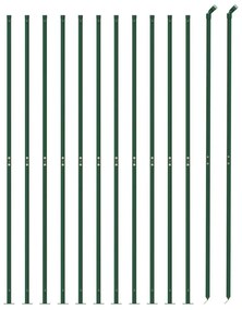 Συρματόπλεγμα Περίφραξης Πράσινο 2 x 25 μ. με Βάσεις Φλάντζα - Πράσινο