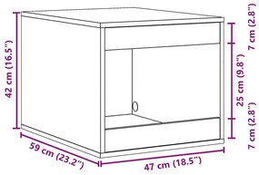 ΤΟΥΑΛΕΤΑ ΓΑΤΑΣ ΠΕΡΙΦΡΑΞΗ ΛΕΥΚΟ 47X59X42 ΕΚ. ΕΠΕΞΕΡΓΑΣΜ. ΞΥΛΟ 857760