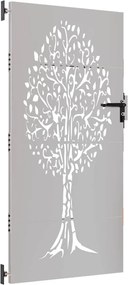 vidaXL Πύλη Κήπου 85 x 175 cm Ατσάλι με Επικάλυψη Πούδρας Κλειδώσιμο