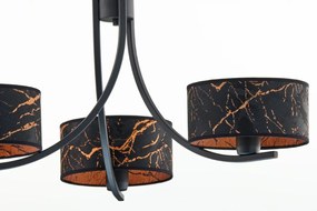 Κρεμαστό Πολύφωτο Arthur Φ65cm Μαύρο