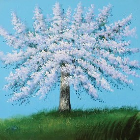 MarHome ΠΙΝΑΚΑΣ ΚΑΜΒΑΣ ΔΕΝΤΡΟ ΑΜΥΓΔΑΛΙΑ 100x100x2,5cm. 6/ΚΙΒ  16-17651