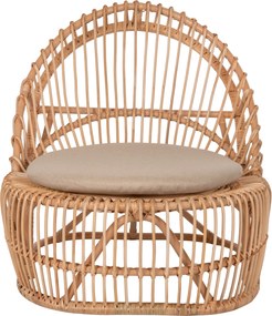 ΠΟΛΥΘΡΟΝΑ ENTROPY HM9840.01 RATTAN ΦΥΣΙΚΟ ΜΕ ΕΚΡΟΥ ΜΑΞΙΛΑΡΙ 80x97x85Υεκ.