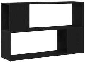 vidaXL Ράφι Βιβλίων Μαύρη Δρυς 100x24x63 εκ. Επεξεργασμένο Ξύλο