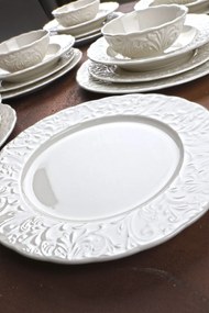 Dinner Set (24 Pieces) Por-AD23000 White