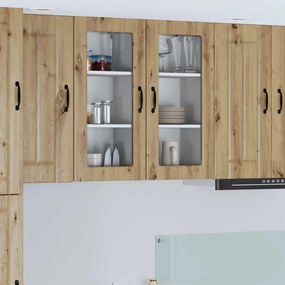 vidaXL Ραφιέρα τοίχου LUCCA Artisan Δρυς 40 x 31 x 80 εκ.